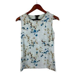 The Limited Womens Floral Sleeveless Top M Nylon Spandex